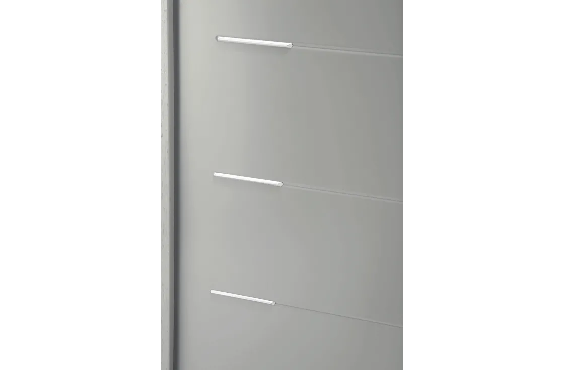 Porte d'entrée acier contemporaine avec inserts inox