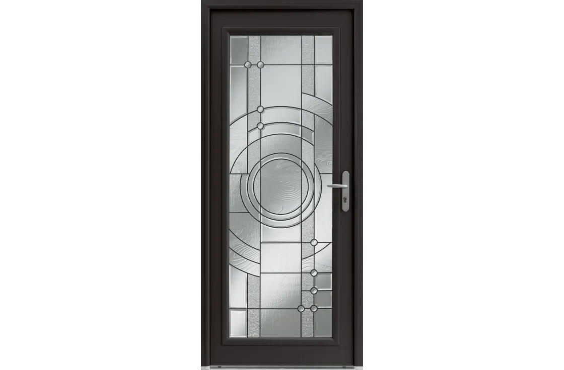 Porte d'entrée alu classique grand vitrage