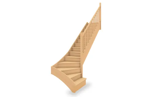 Escalier standard 1/4 tournant bas