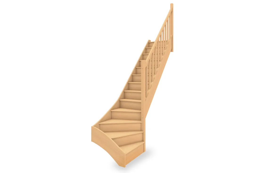 Escalier standard 1/4 tournant bas