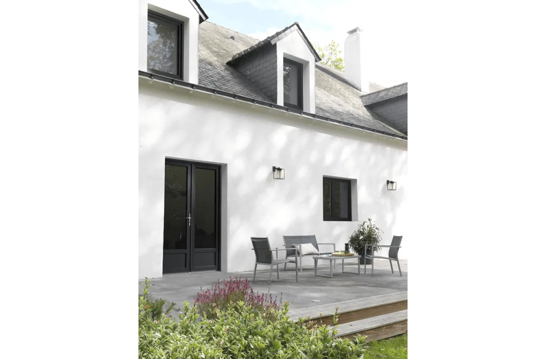 Fenêtre PVC standard gris anthracite