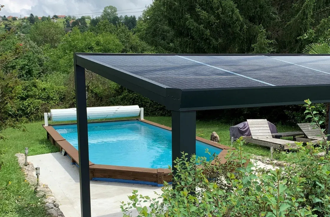 Carport solaire aluminium