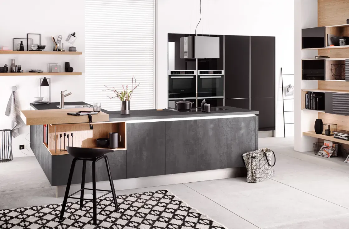 cuisine equipee sur mesure style urbain moderne