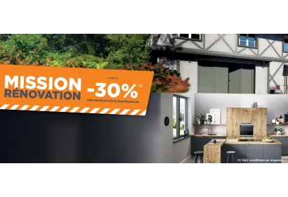 Mission Rénovation, jusqu'à -30% sur vos projets !